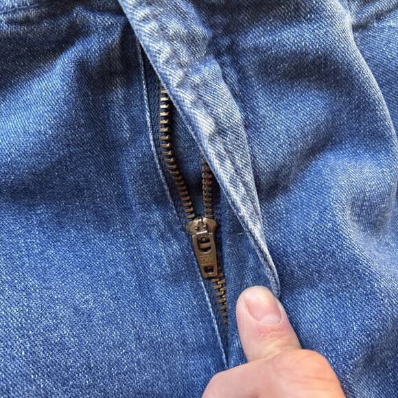 Deadstock 90s Dockers Jeans Mens 29x30 Pleated Denim Levis Cargo Tapered Vintage - Picture 6 of 12